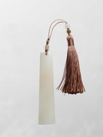 Chinese Natural Hetian Jade Bookmark
