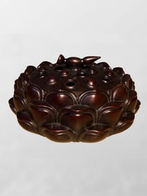 Old Chinese Copper Lotus Pod Incense Burner