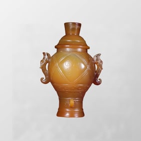 Superb Old Chinese Agate Vase