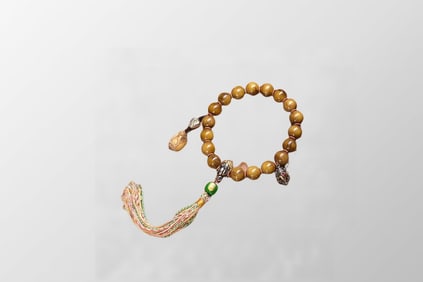 Hand Woven Vintage Ox Horn Beads Bracelet