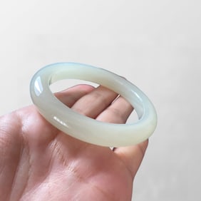 Inside Diameter 59mm Chinese Natural Hetian Jade Bracelet