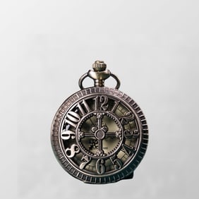 Vintage Bronze Mechanical Pocket Watch