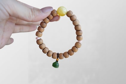 Hand Woven Sandalwood Beads Bracelet