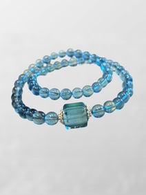 Beautiful Aquamarine Beads Necklace