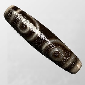 Old Tibetan 7 Eye DZI Agate Lucky Pendant