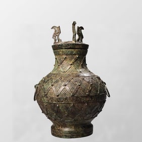 Vintage Chinese Bronze Pot