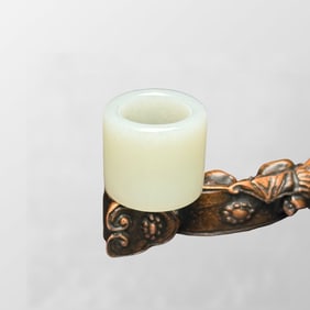 Inside Diameter 21MM Chinese Hetian Jade Thumb Ring