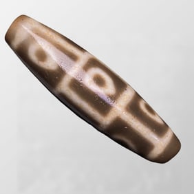 Old Tibetan Nine Eye DZI Agate Lucky Pendant