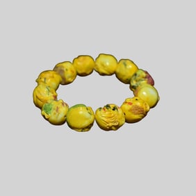 Hand Woven Deer Horn Beads Bracelet