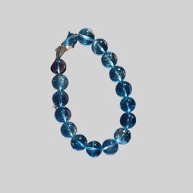 Beautiful Aquamarine Beads Bracelet