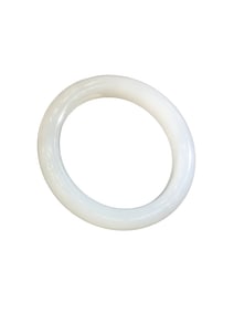 Inside Diameter 59mm High Quality Chinese White Hetian Jade Bracelet