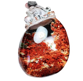 Exquisite Crystal Carved Money Bag Pendant