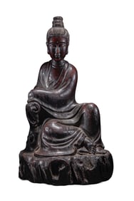 Superb Vintage Wood Carved Kwan-yin Statue