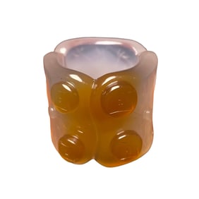 Inside Diameter 22 MM Chinese Agate Thumb Ring