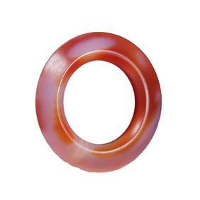 Chinese Agate Lucky Ring Pendant