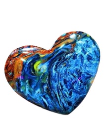 Beautiful Pietersite Heart Shape Statue