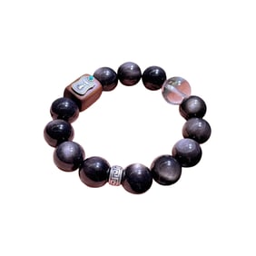 Beautiful Obsidian Beads Bracelet