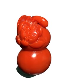 Chinese Nanhong Agate Carved Gourd Pendant