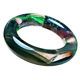 Inside Diameter 62.5mm Exquisite Green Crystal Bracelet