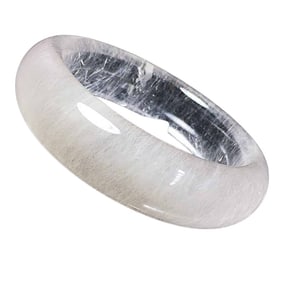 Inside Diameter 60mm High Quality White Rutilated Quartz Bracelet