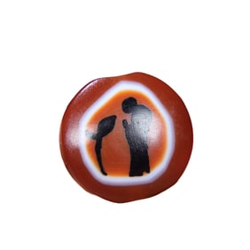Chinese Red Agate Buddha Pendant