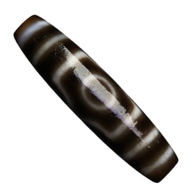 Old Tibetan Three Eye DZI Agate Lucky Pendant