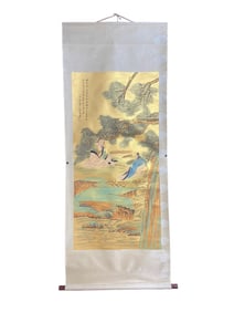 Chinese Watercolour On Xuan Paper Sages Meeting Design Painting - Zhang Da Qian