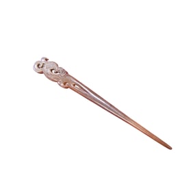 Vintage Chinese Hetian Jade Carved Phoenix Hairpin