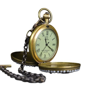 Vintage Bronze Mechanical Pocket Watch