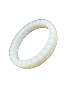 Inside Diameter 59mm Chinese Hetian Jade Bracelet