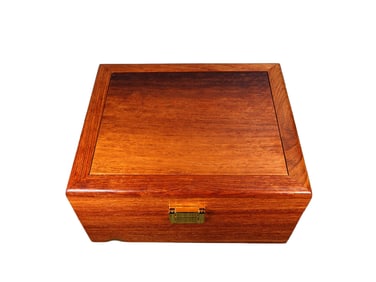 Vintage Huali Wood Jewellery Box
