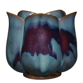 Chinese Ru Kiln Lotus Flower Porcelain Bowl