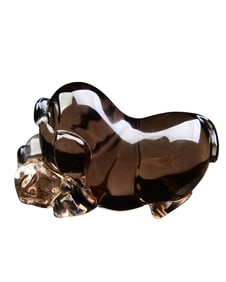 Beautiful Crystal Carved Fortune Pig Pendant