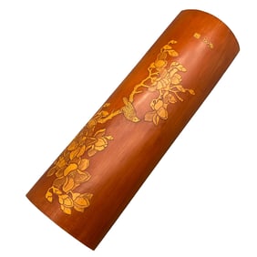 Vintage Chinese Bamboo Arm Rest