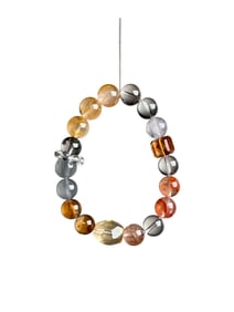 Hand Woven Multi-coloured Crystal Beads Bracelet