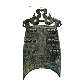 Vintage Chinese Bronze Fortune Beast Music Bell
