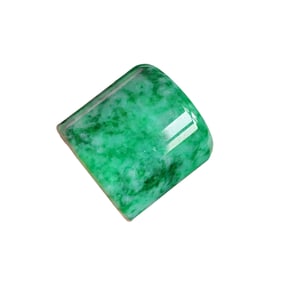 Inside Diameter 22.6 MM Green Jadeite Thumb Ring