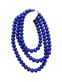 Hand Woven Lapis Lazuli Beads Necklace/Bracelet