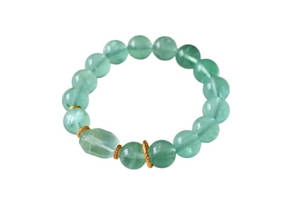 Hand Woven Fluorite Beads Bracelet