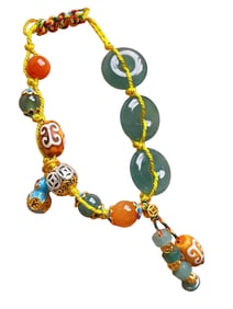 Hand Woven Beautiful Jadeite Beads Bracelet