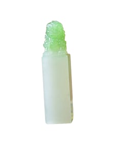 Chinese Hetian Jade Carved Fortune Lion Seal