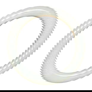 Inside Diameter 59mm Superb Chinese White Hetian Jade Bracelet: Inside Diameter 59mm Superb Chinese White Hetian Jade BraceletInside Diameter: 59 (mm) 2.32 (inches)Dimension: 78 x 12 (mm) 3.07 x 0.47 (inches)Weight: 0.14 lbs/ 62 g