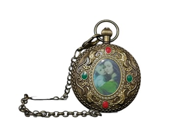 Vintage Bronze Pocket Watch