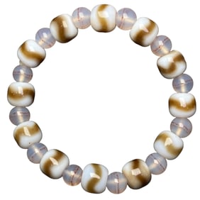 Old Tibetan DZI Agate Beads Bracelet