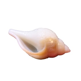 Superb Chinese Hetian Jade Carved Conch Statue