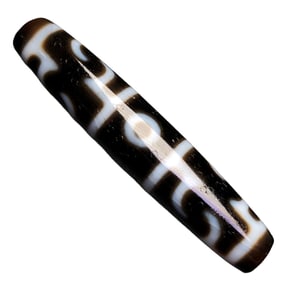 Tibetan Three Eye DZI Agate Lucky Pendant