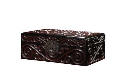 Vintage Chinese Lacquerware Jewellery Box