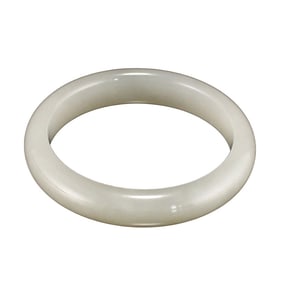 Inside Diameter 53mm Chinese Natural Hetian Jade Bracelet