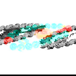Natural Turquoise Beads Bracelet: Natural Turquoise Beads Bracelet Dimension:297 x 16(mm)11.69 x 0.63 (inches)