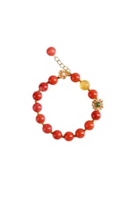 Beautiful Chinese Nanhong Agate Beads Bracelet